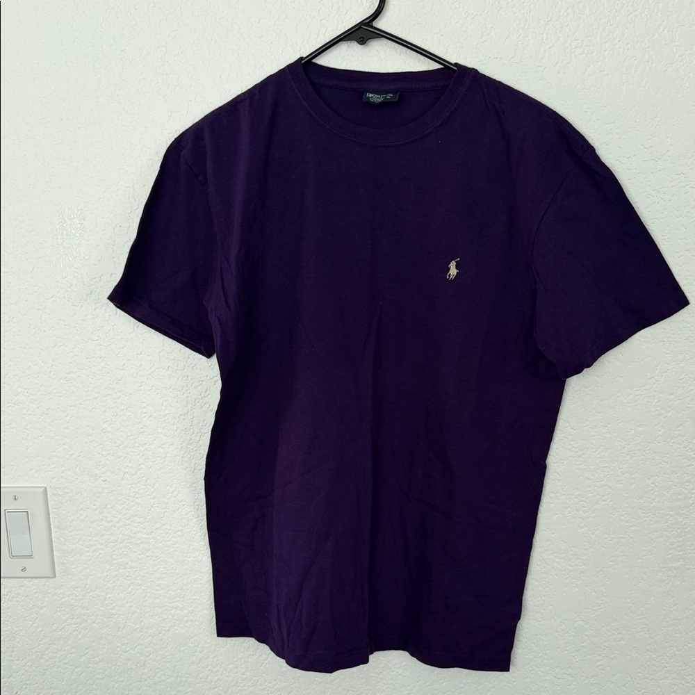 Vintage Polo by Ralph Lauren Men's Dark Purple Tee